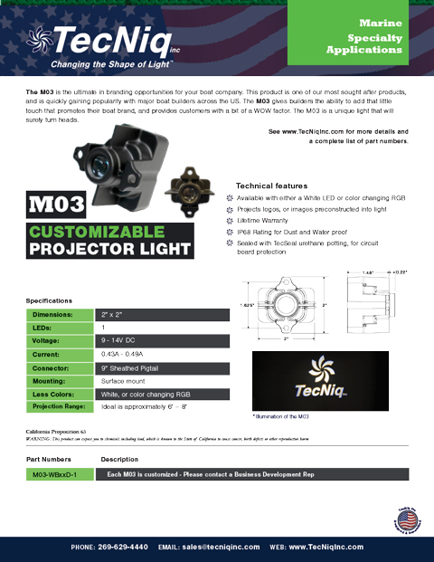 M03 Product Sheet