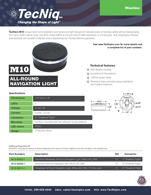 M10 Product Sheet