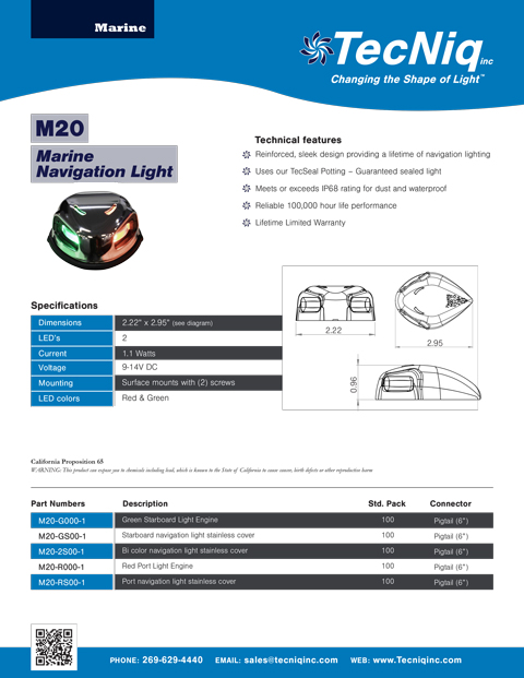 M20 Product Sheet