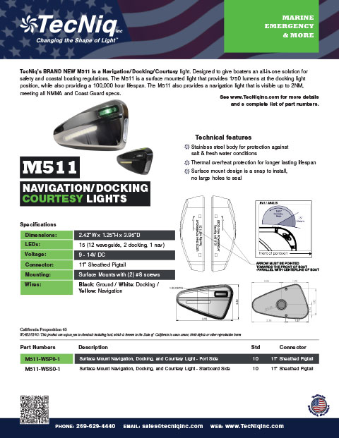 M511 Product Sheet