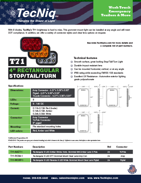 T71 Product Sheet