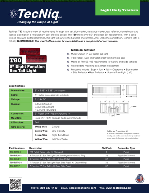 T80 Product Sheet